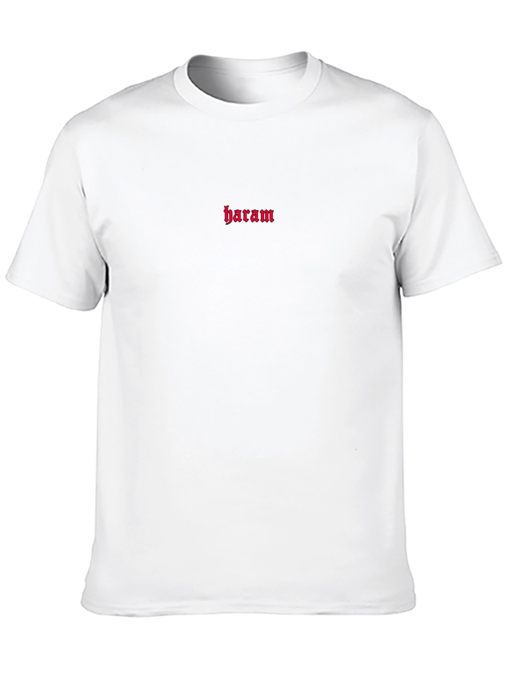 Red Haram Print Black T-Shirt