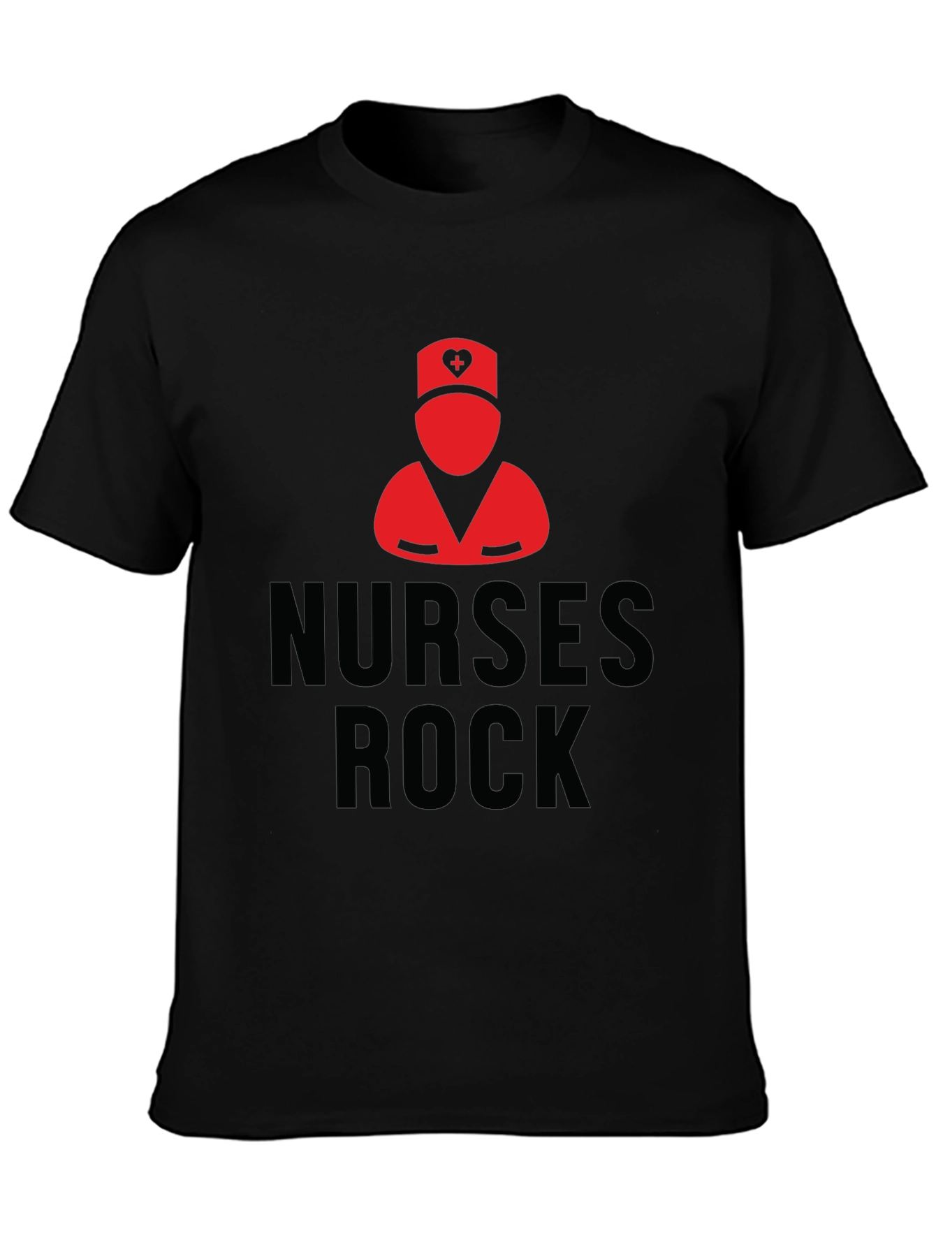 Nurses Rock Black T-Shirt | Nurse Pride Apparel