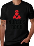 Nurses Rock Black T-Shirt | Nurse Pride Apparel