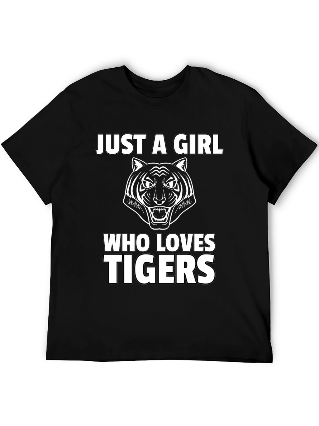 Just A Girl Who Loves Tigers Graphic Tee