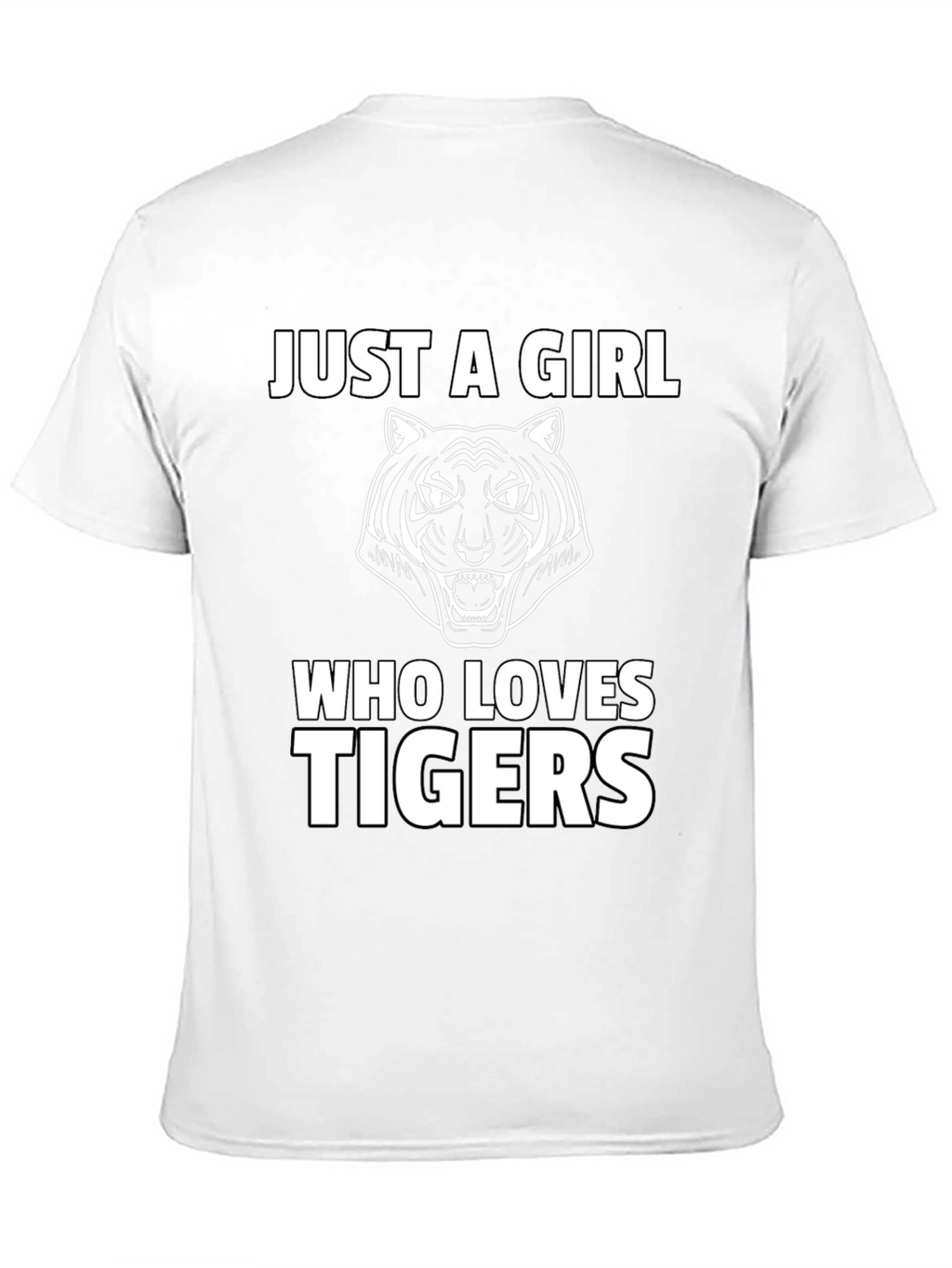 Just A Girl Who Loves Tigers Graphic Tee