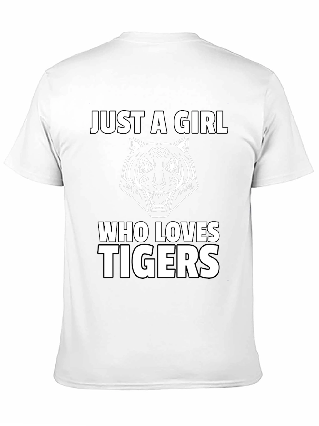 Just A Girl Who Loves Tigers Graphic Tee