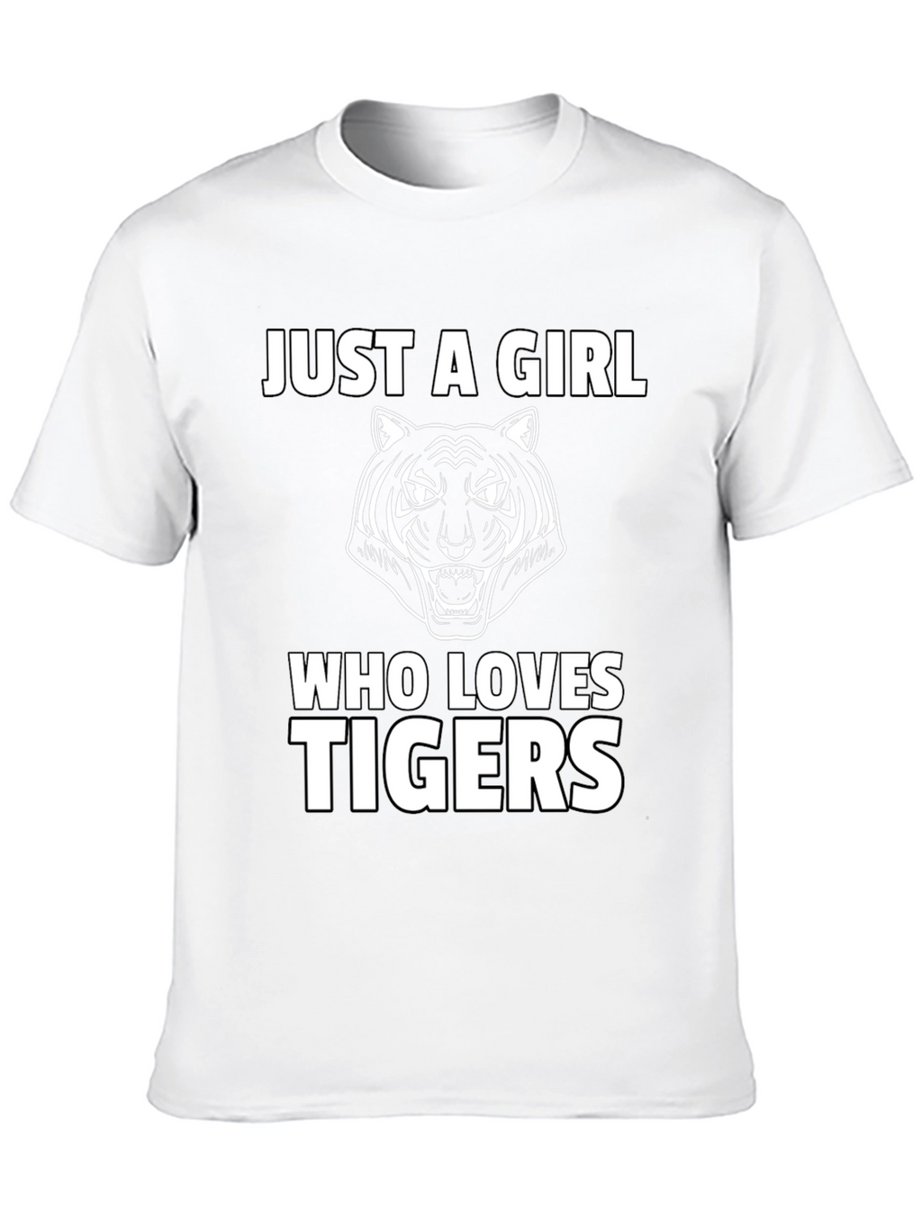 Just A Girl Who Loves Tigers Graphic Tee