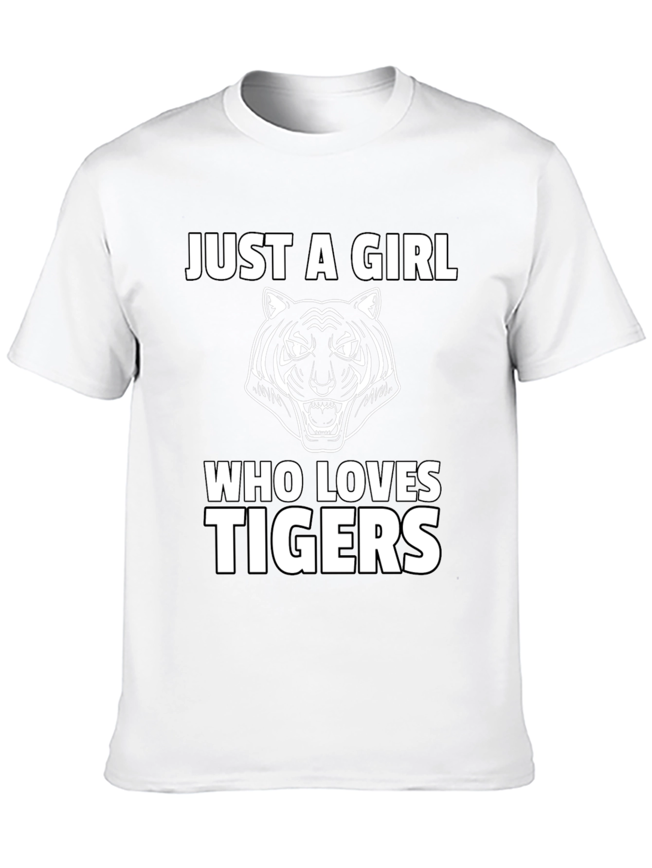 Just A Girl Who Loves Tigers Graphic Tee