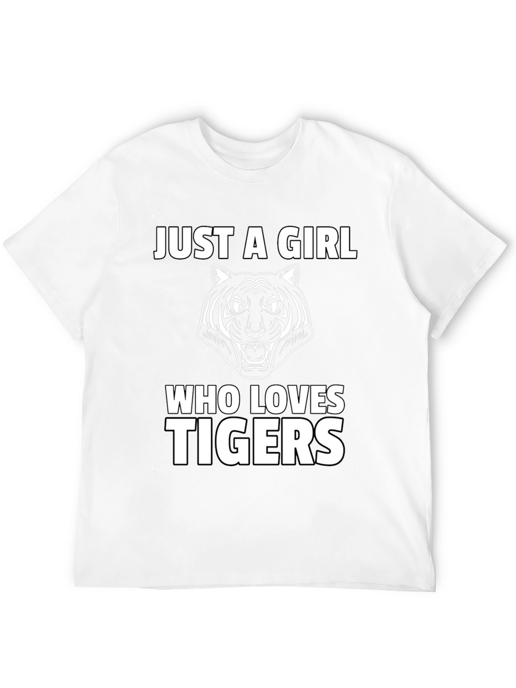 Just A Girl Who Loves Tigers Graphic Tee