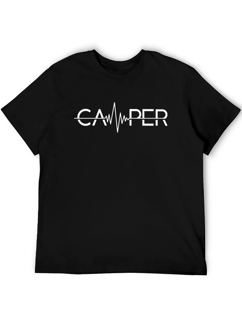 Camper Heartbeat T-Shirt - Black Graphic Tee