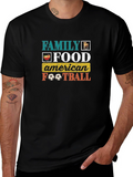 Family Food American Football Graphic T-Shirt
