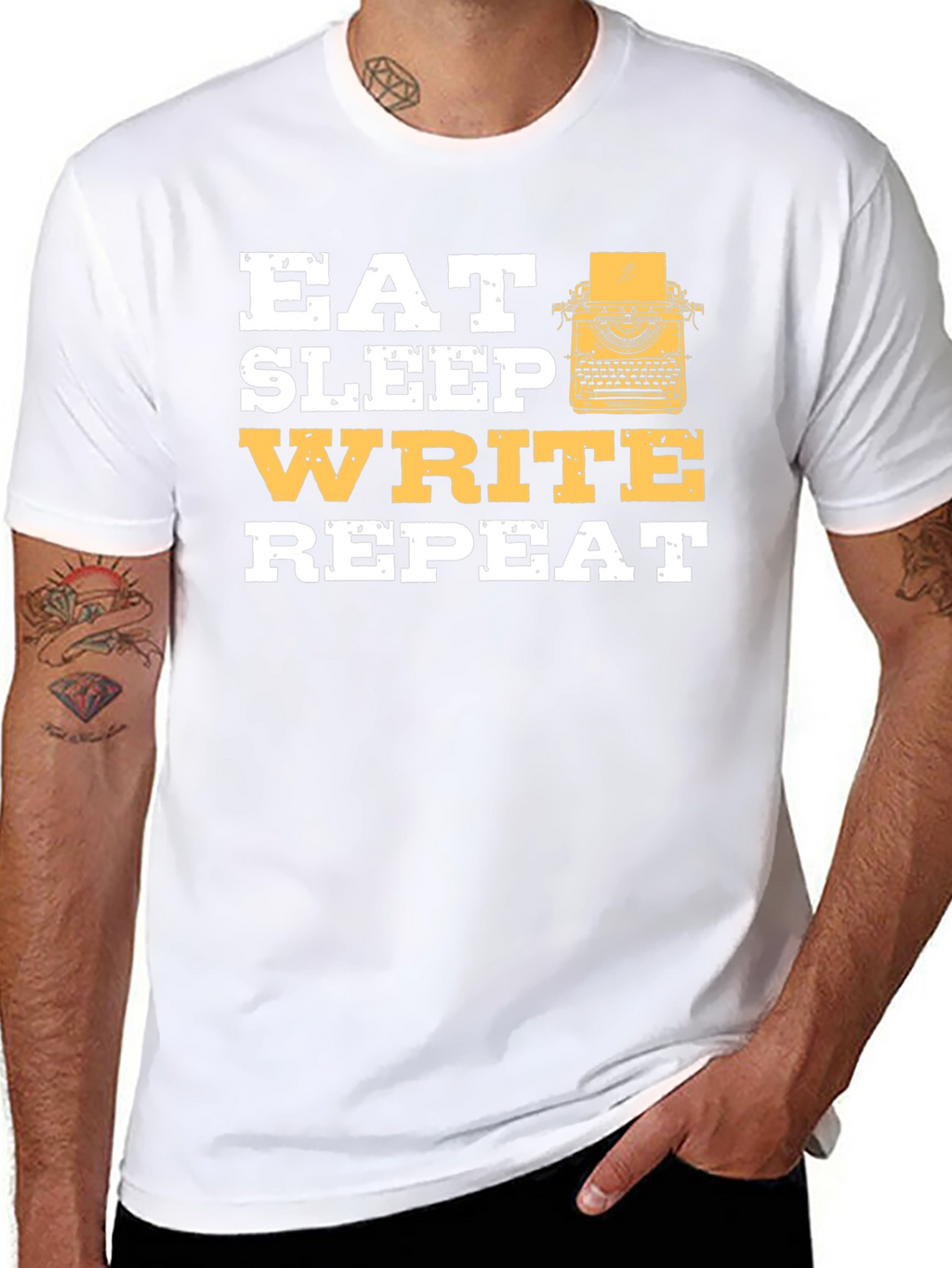 Eat Sleep Write Repeat T-Shirt - Writers Gift