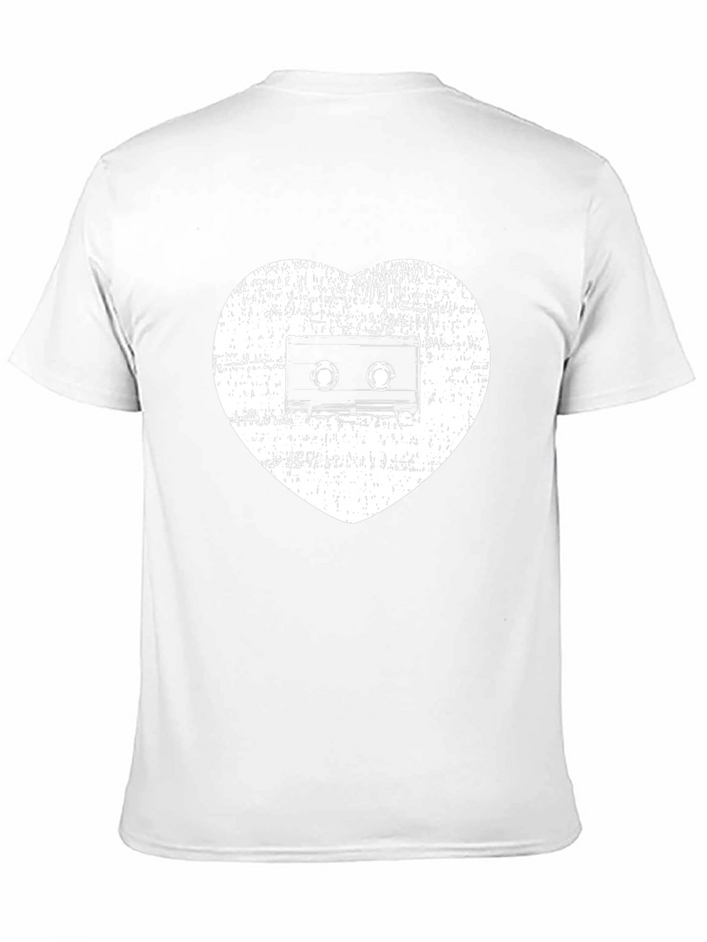 Retro Music Lover T-Shirt - Cassette Heart