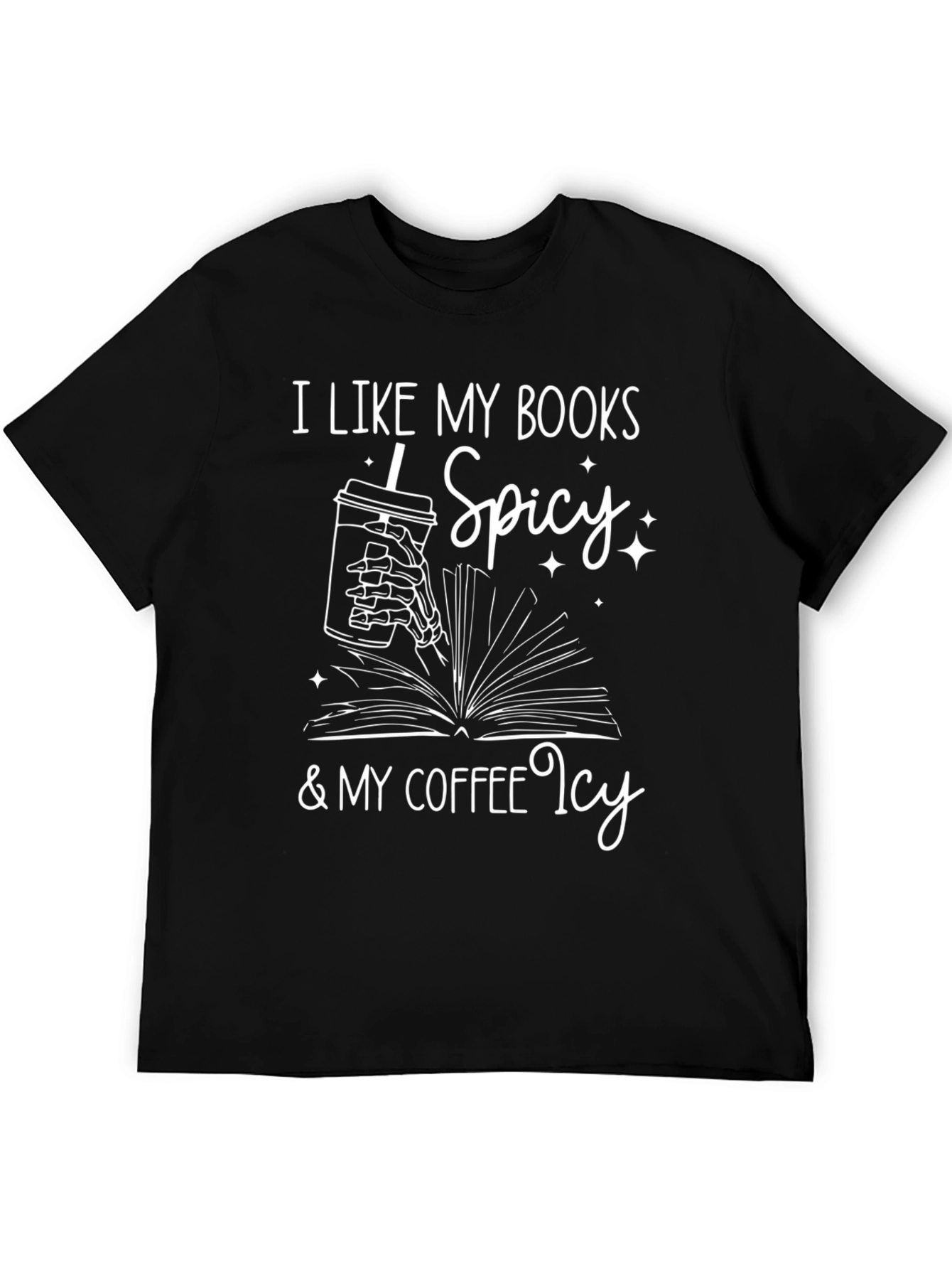 Spicy Books & Icy Coffee Graphic Tee