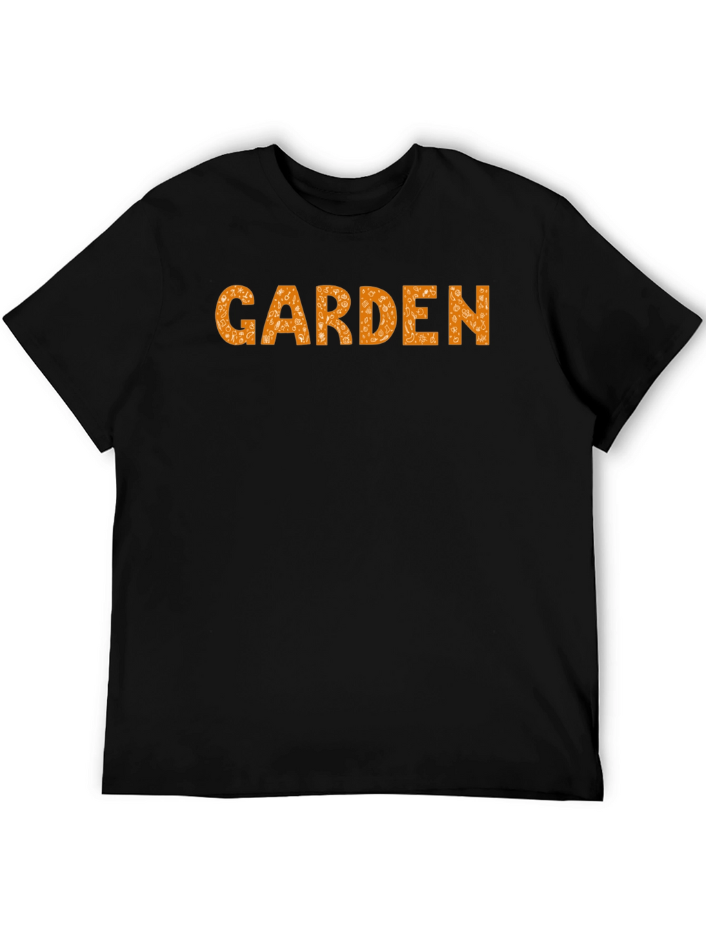 Garden Graphic Print Black Casual Tee