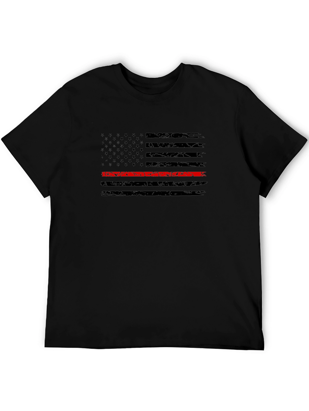 Thin Red Line American Flag Firefighter T-Shirt