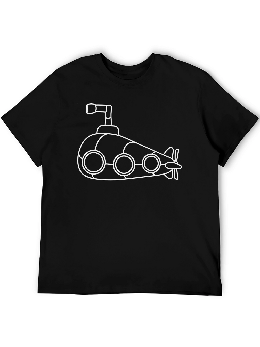 Cartoon Submarine Graphic T-Shirt