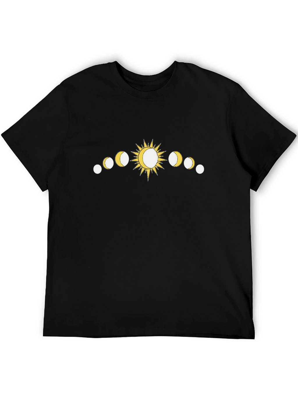 Sun and Moon Phases Graphic T-Shirt