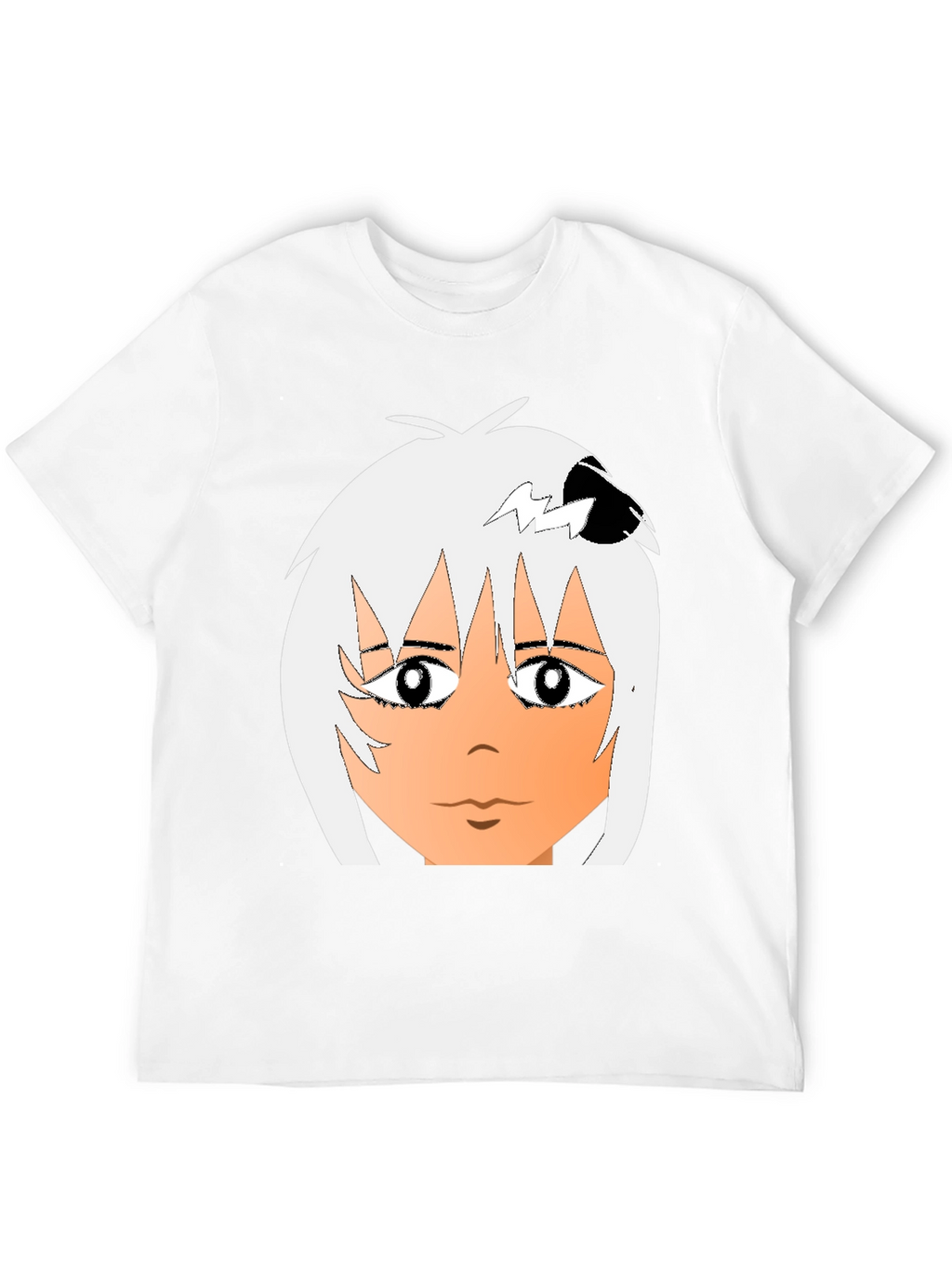 Anime Style Graphic Tee - Cool Black T-Shirt