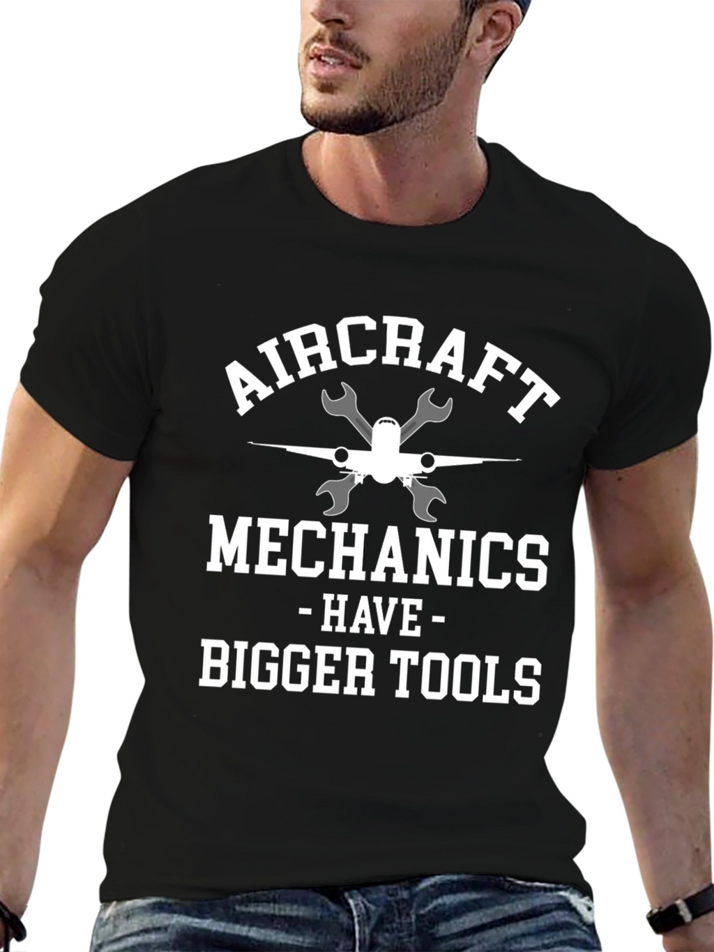 Aircraft Mechanic T-Shirt - Bigger Tools