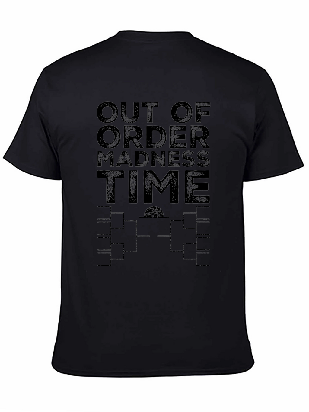 Out of Order Madness Time Black T-Shirt
