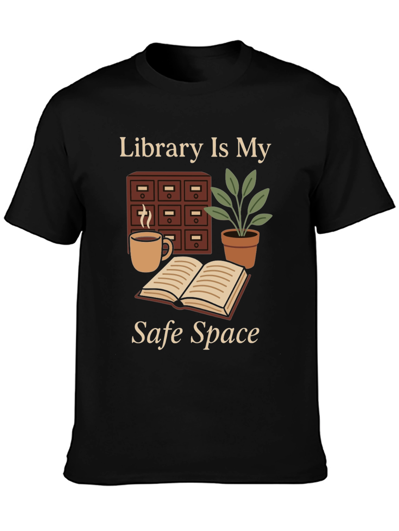 Library Is My Safe Space T-Shirt