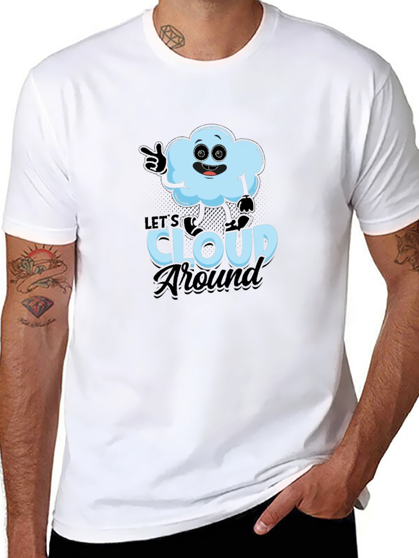 Lets Cloud Around T-Shirt - Funny Weather Tee