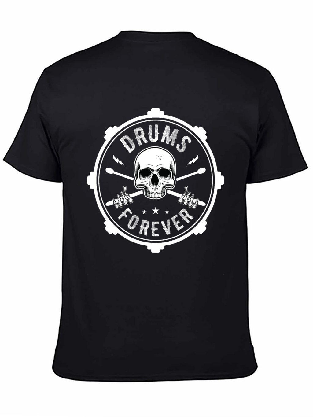 Drums Forever Skull Graphic Tee