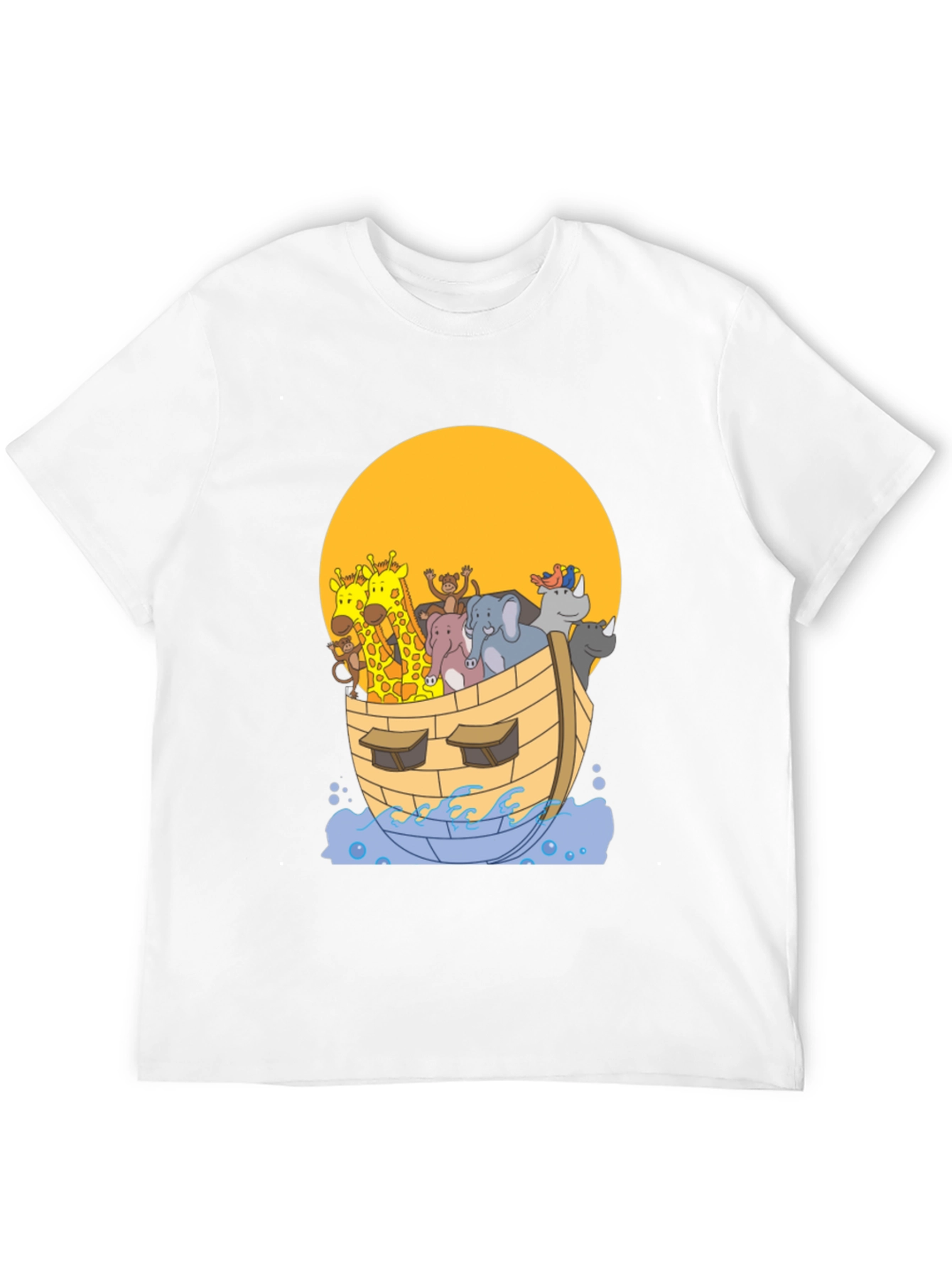 Noahs Ark Graphic Tee - Whimsical Animal Print Shirt