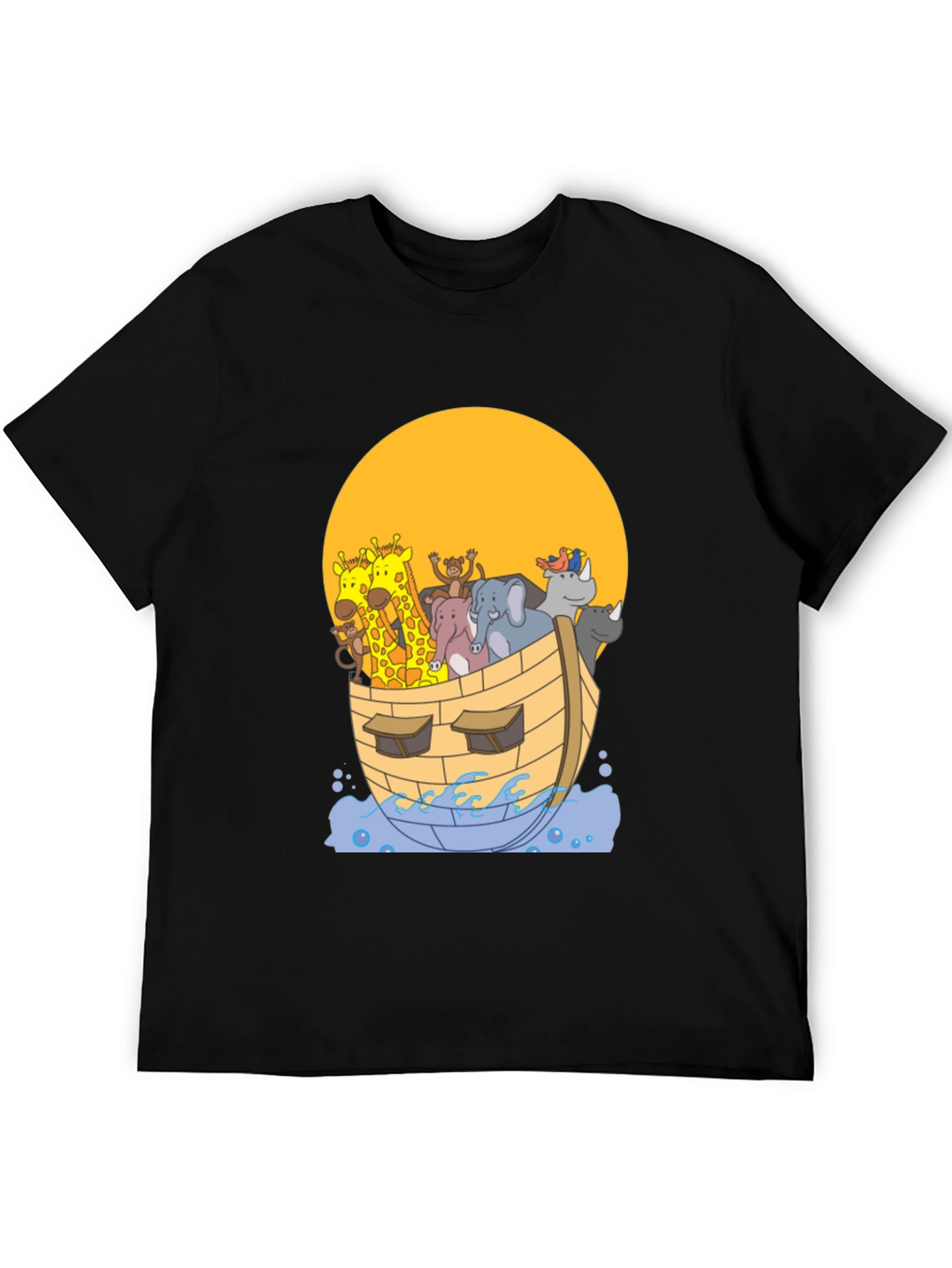 Noahs Ark Graphic Tee - Whimsical Animal Print Shirt