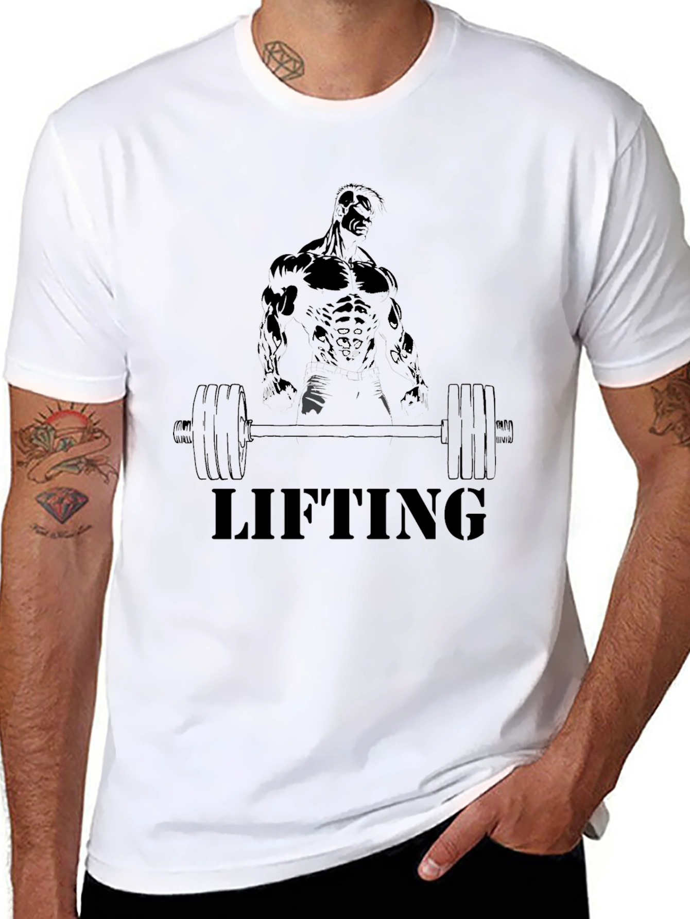 Lifting Graphic T-Shirt - Muscle Gym Tee