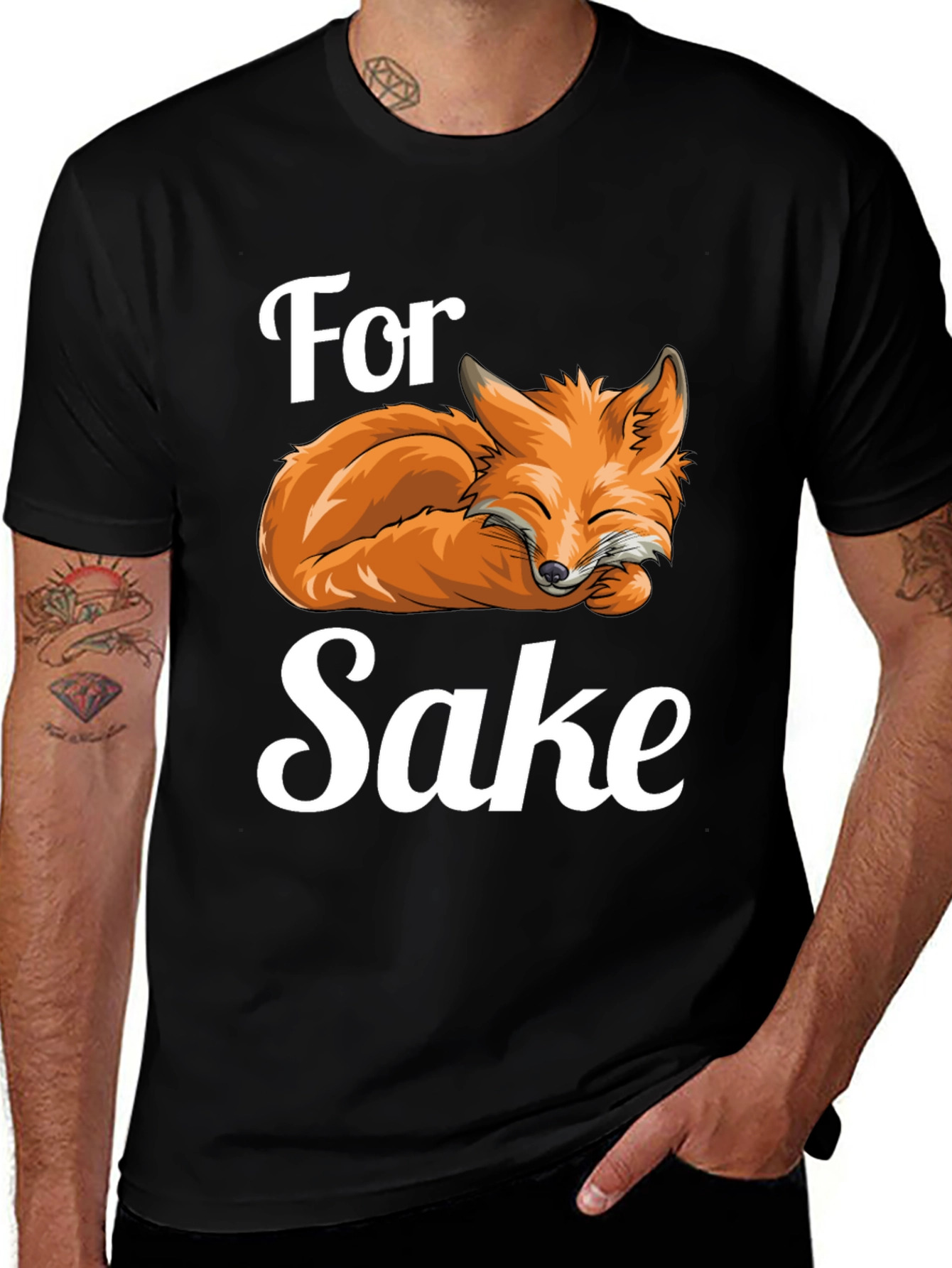 For Fox Sake T-Shirt Funny Animal Pun Tee