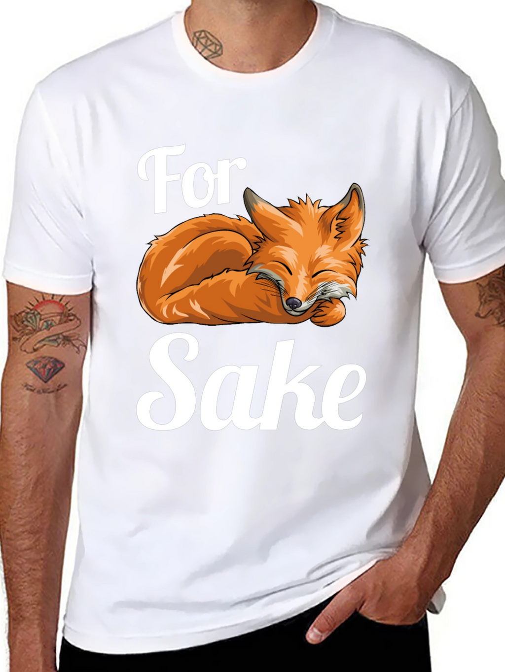 For Fox Sake T-Shirt Funny Animal Pun Tee