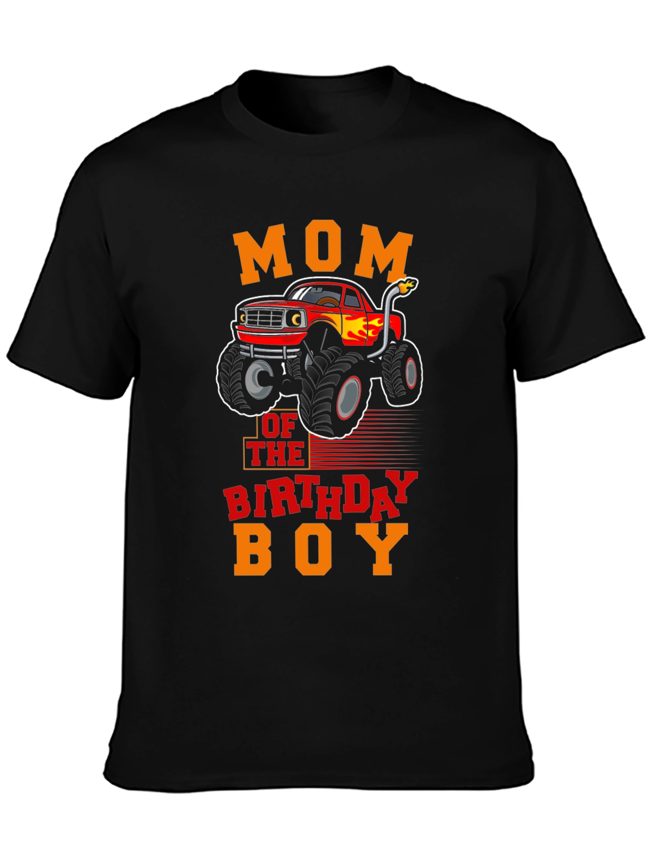 Mom of the Birthday Boy Monster Truck T-Shirt