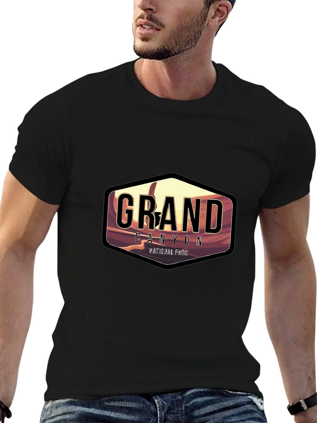 Grand Canyon National Park Black Graphic T-Shirt