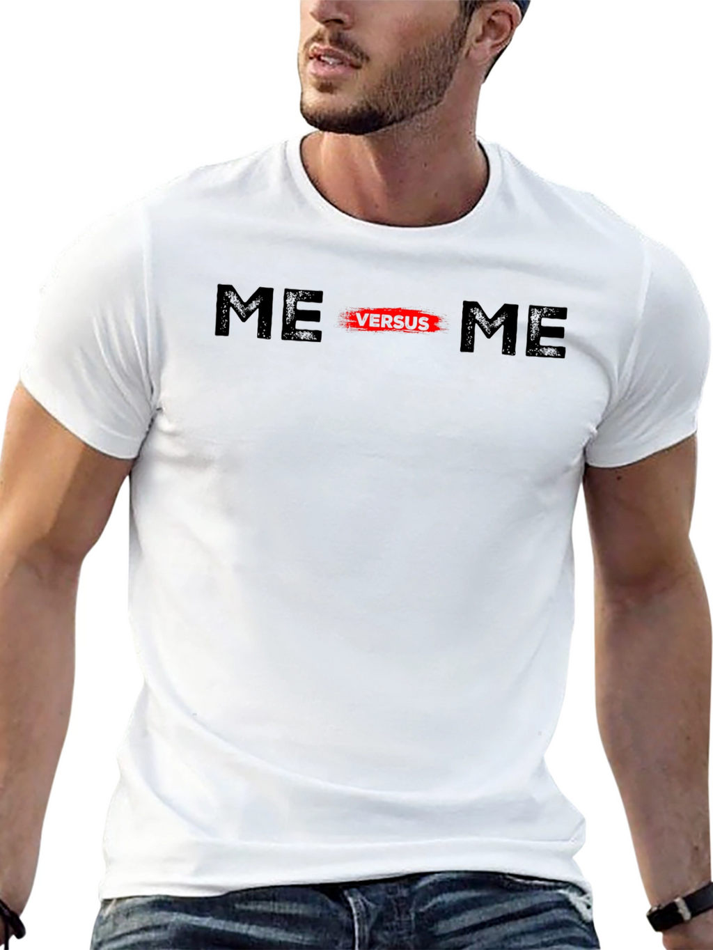 Me Versus Me Graphic Tee - Black