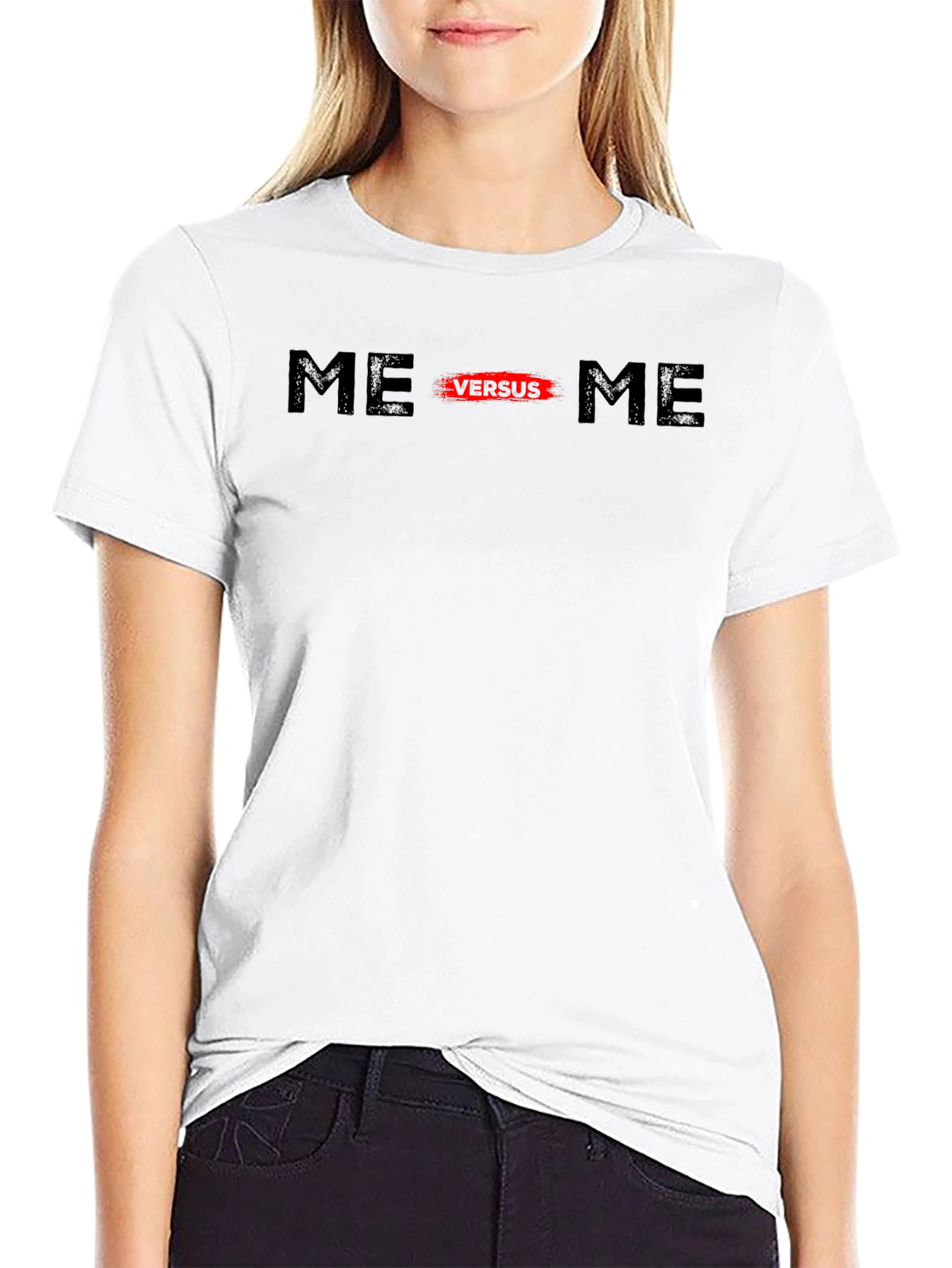 Me Versus Me Graphic Tee - Black