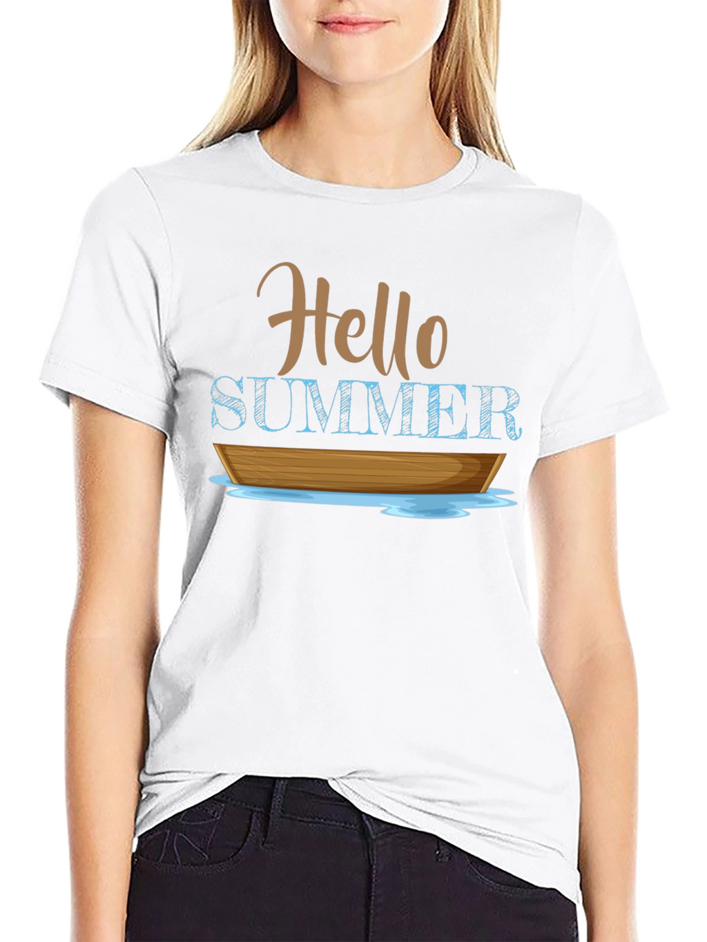 Hello Summer Boat T-Shirt