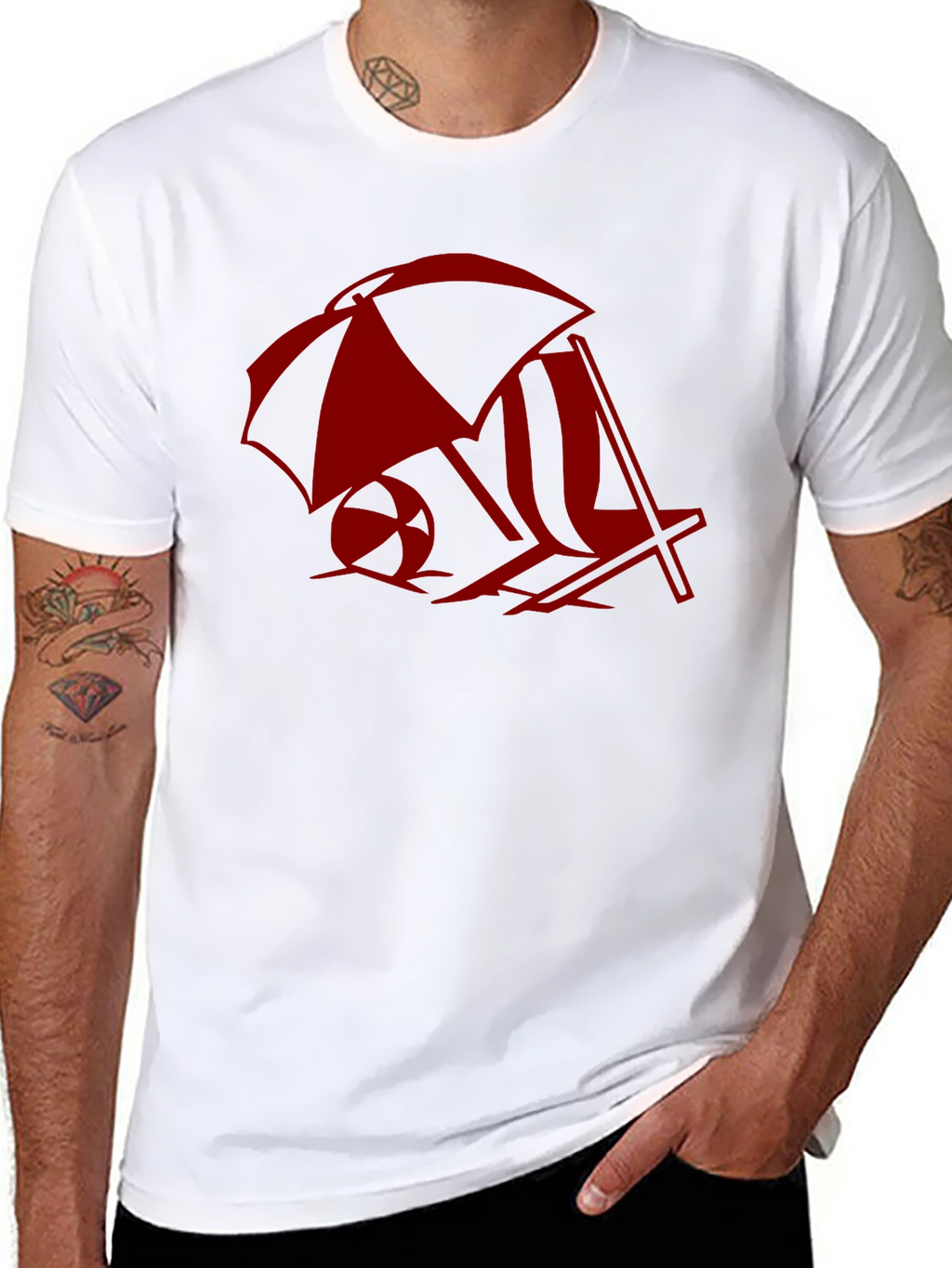 Beach Day Tee: Relaxed Style