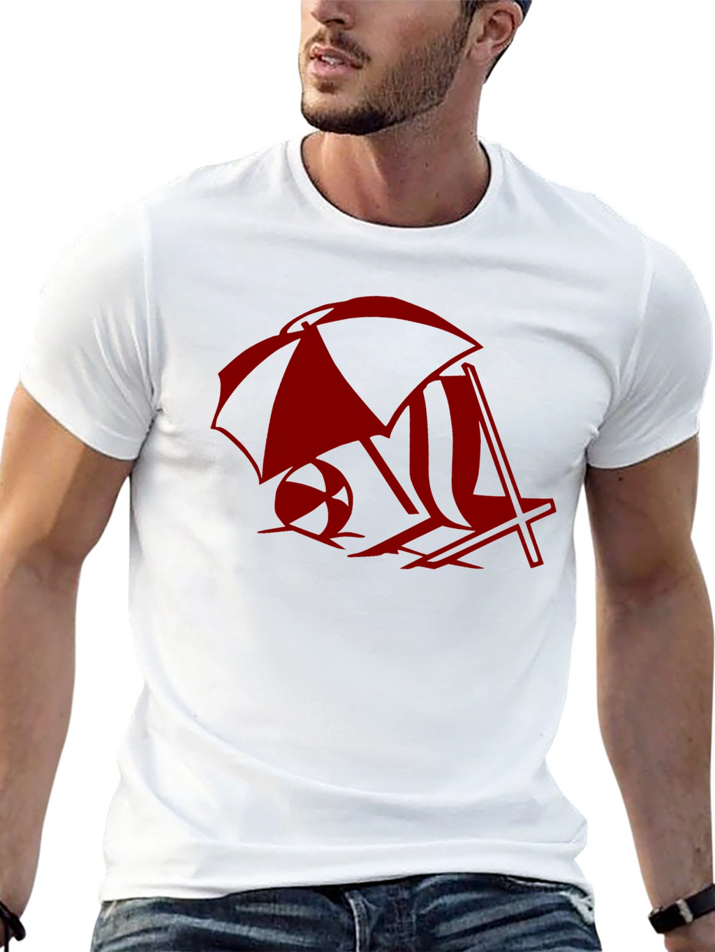 Beach Day Tee: Relaxed Style