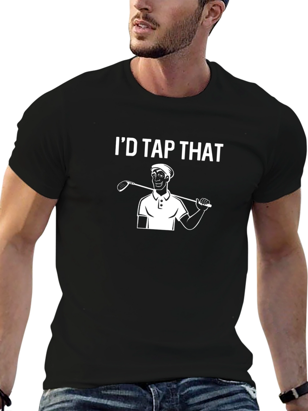 Id Tap That Golf T-Shirt Funny Golfer Tee