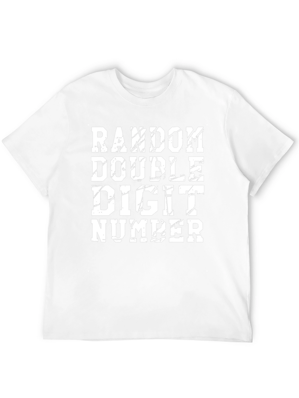 Random Double Digit Number Graphic Tee Shirt