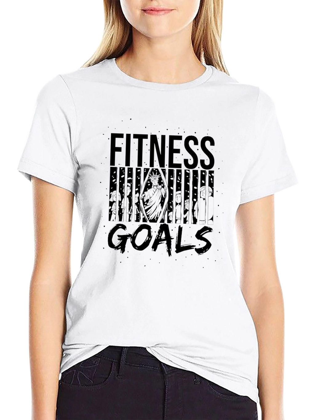 Fitness Goals Graphic Tee - Black