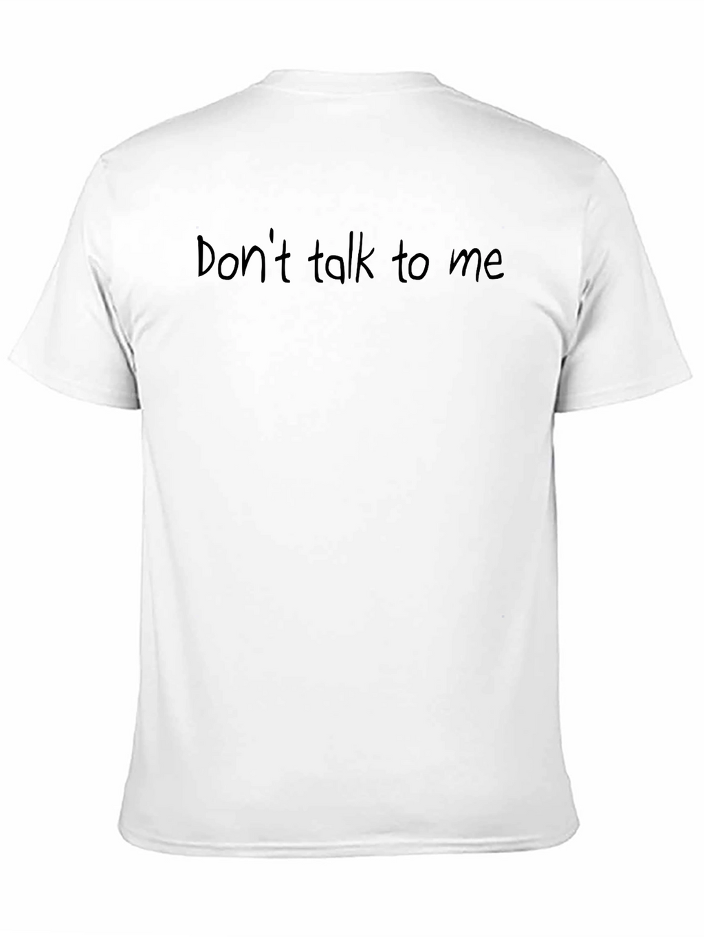 Mens Black Dont Talk to Me Graphic Tee