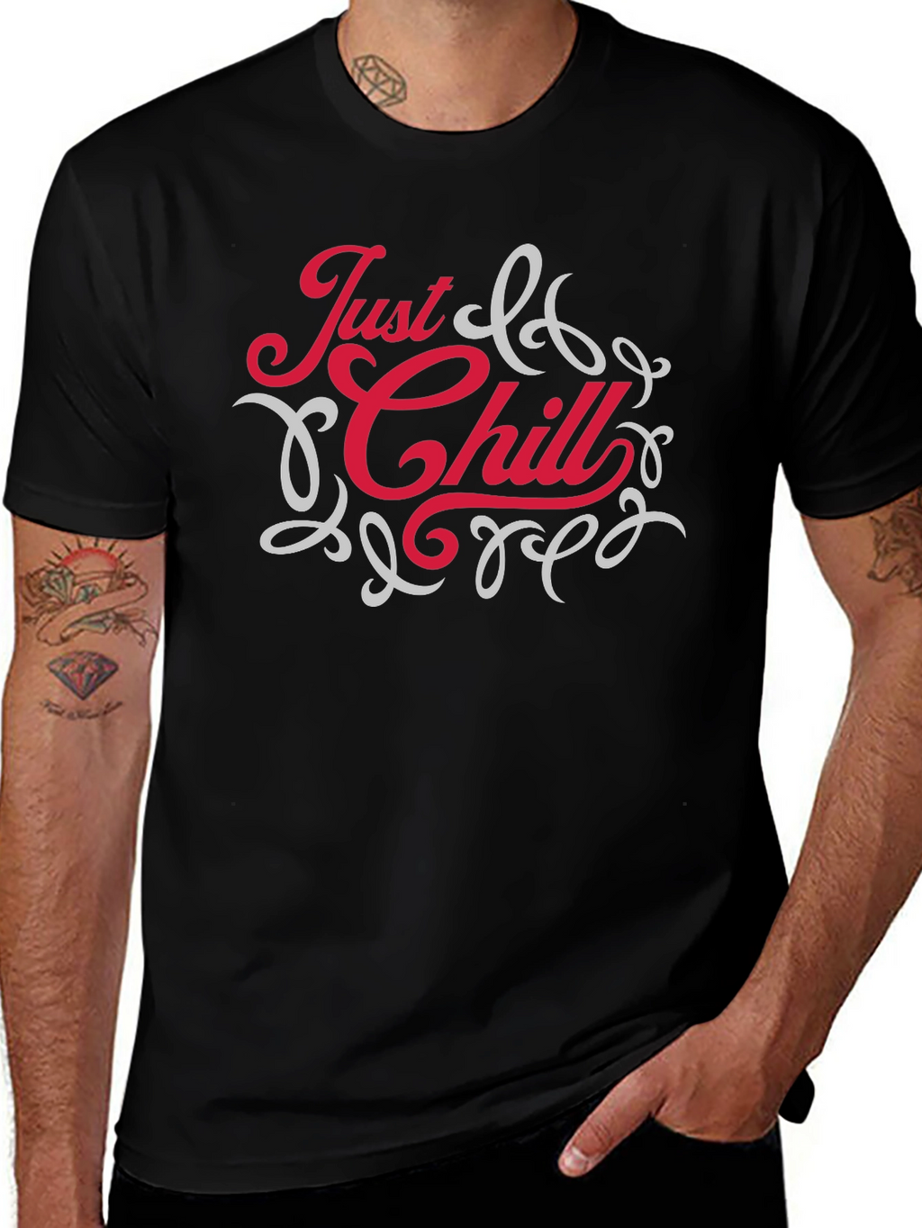 Just Chill Graphic Tee - Relaxed Comfort