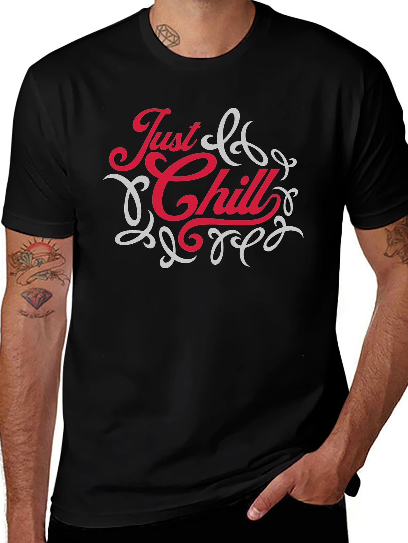 Just Chill Graphic Tee - Relaxed Comfort
