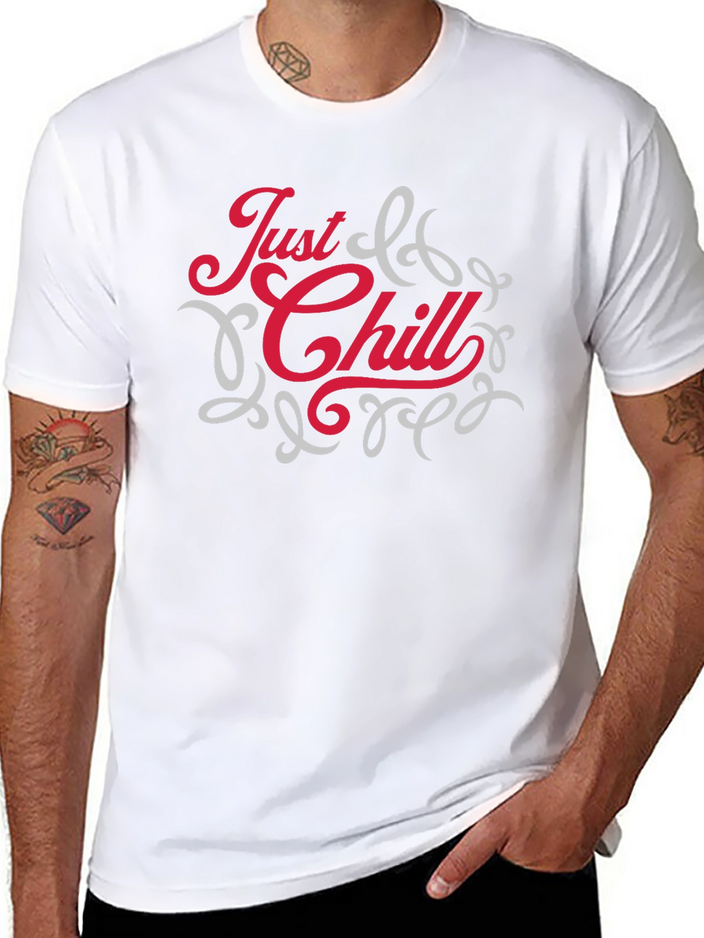 Just Chill Graphic Tee - Relaxed Comfort