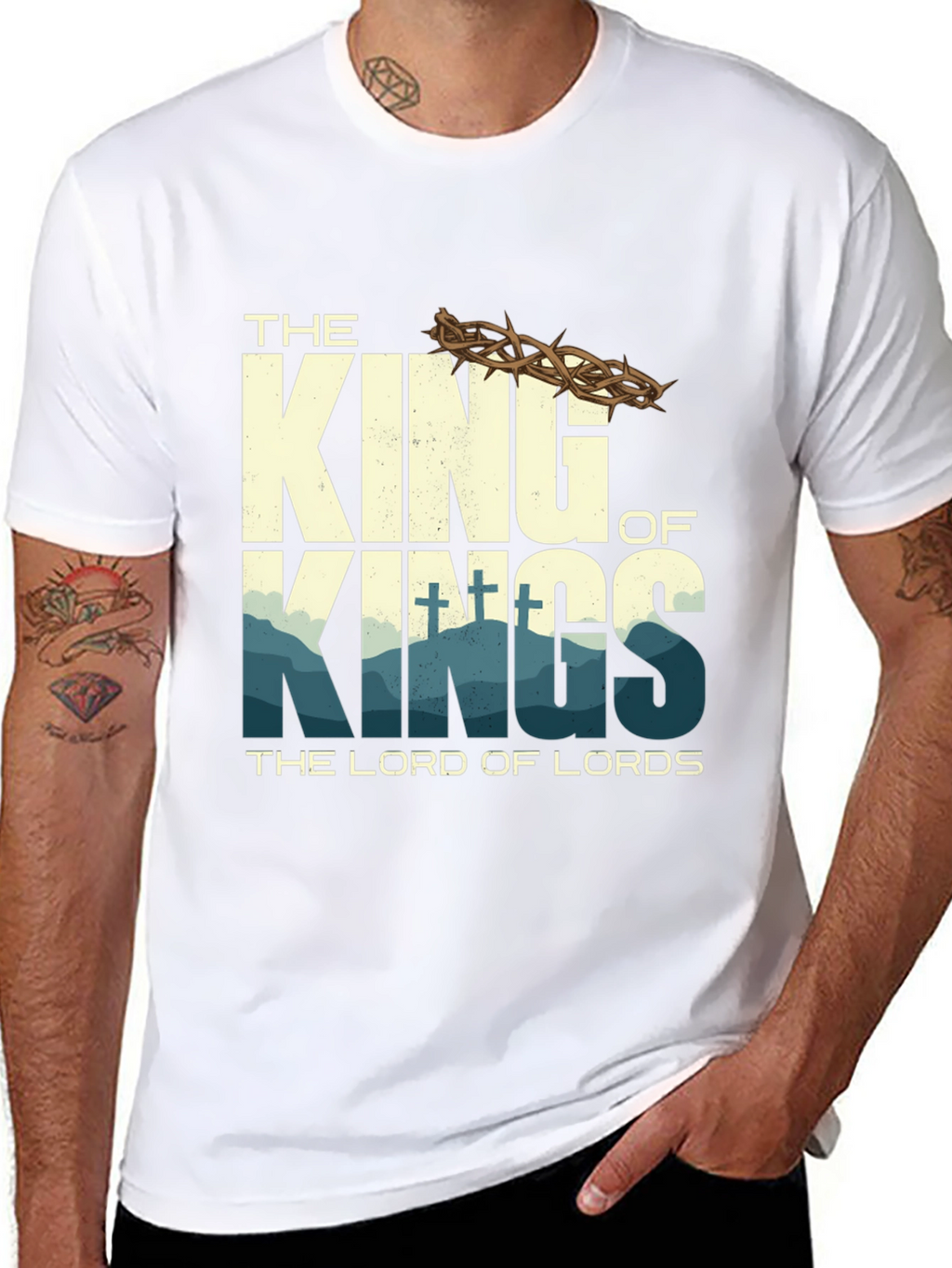 King of Kings Graphic T-Shirt - Religious Apparel