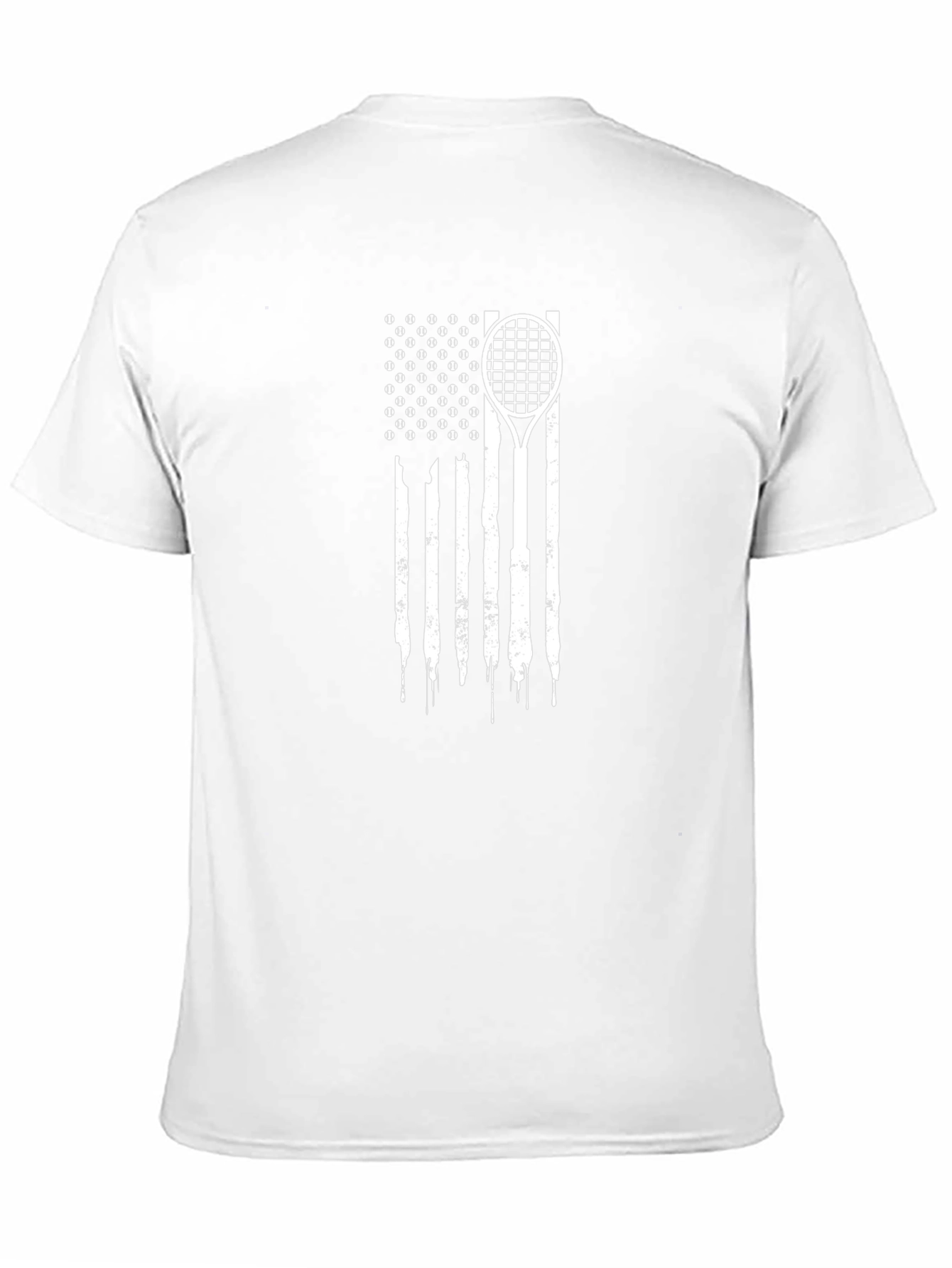 Tennis American Flag Graphic T-Shirt
