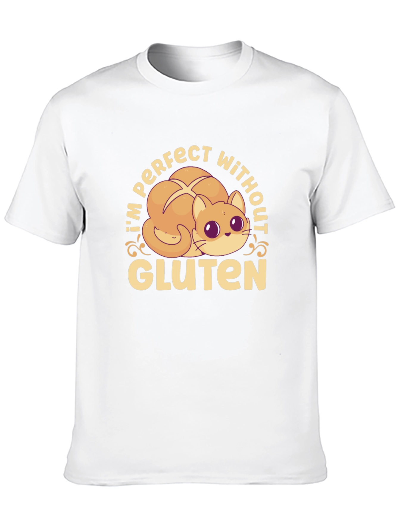 Gluten-Free Kitty Cat T-Shirt - Perfect Without Gluten