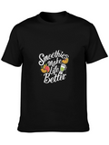 Smoothies Make Life Better Black T-Shirt