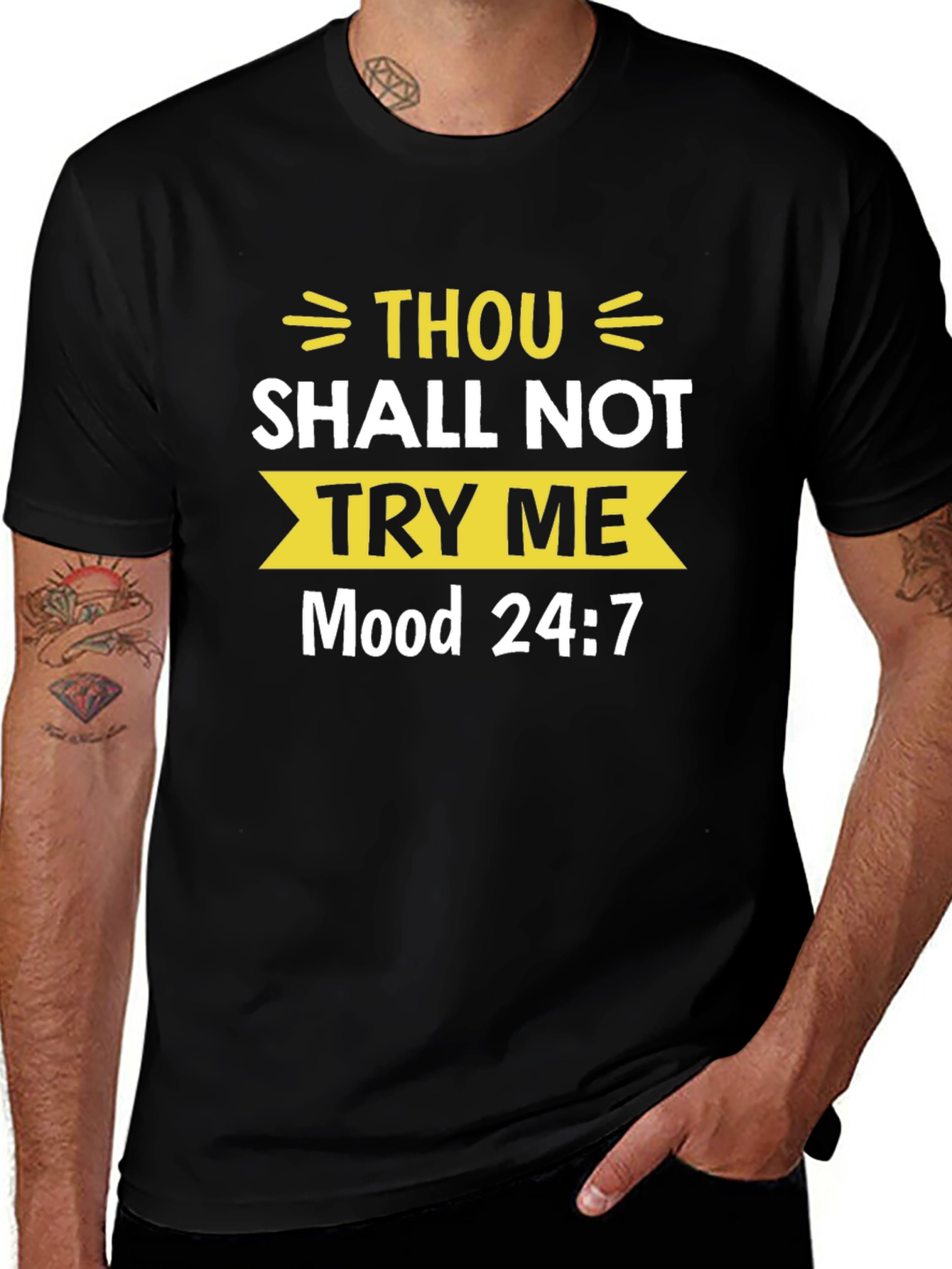 Thou Shall Not Try Me T-Shirt - Funny Slogan Tee