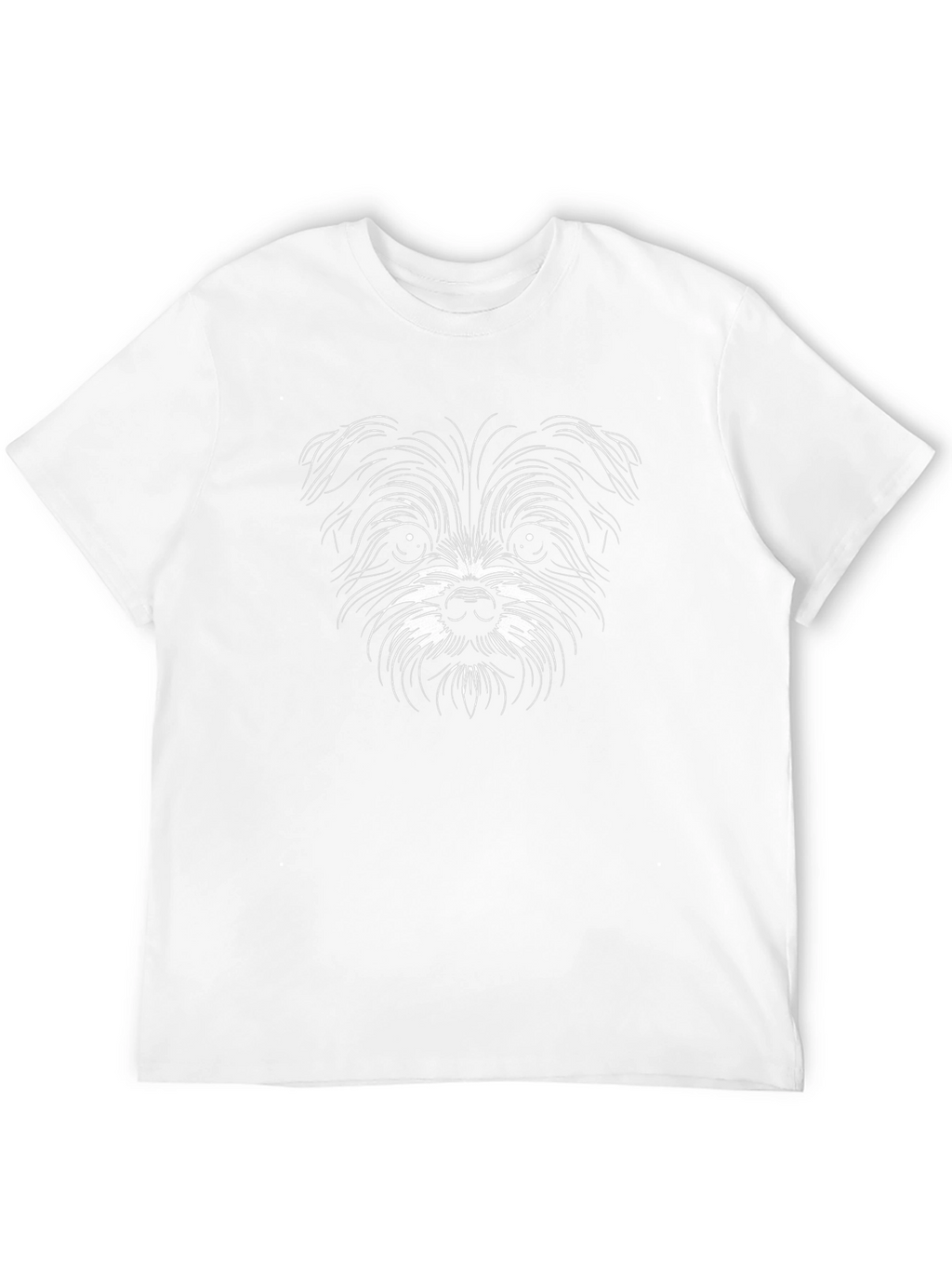 Cute Dog Sketch Graphic Tee - Black