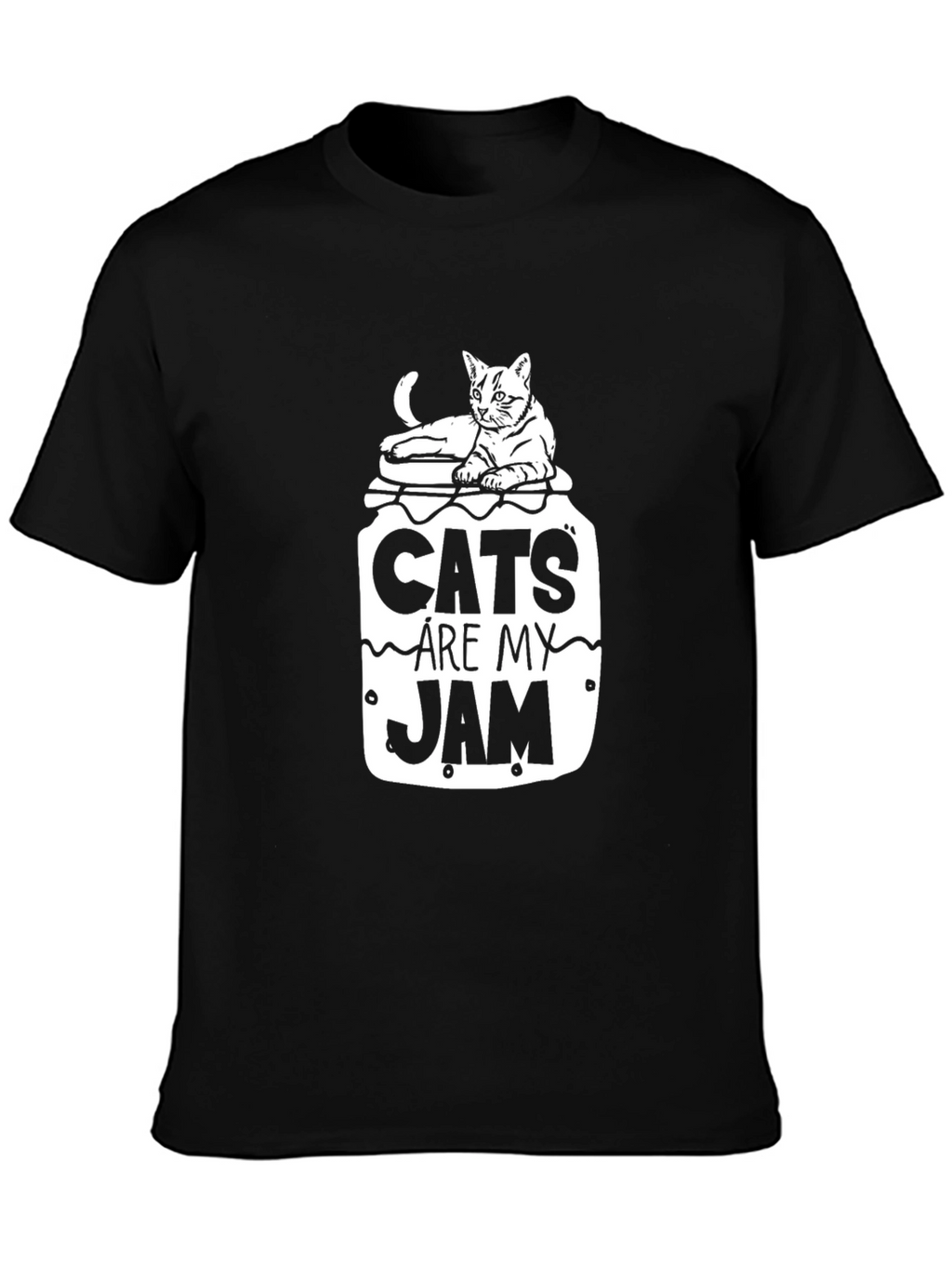 Cats Are My Jam T-Shirt Funny Cat Lover Tee